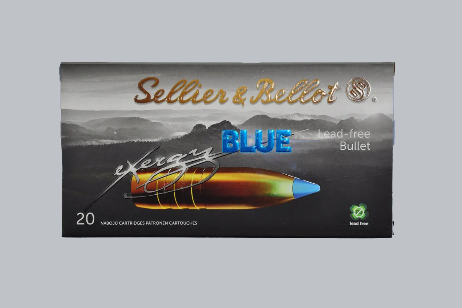 Munition Sellier & Bellot TXRG Blue .30-06 Spring. 180gr Munition, 11,7g/180gr Geschossgewicht, 20 Patronen Inhalt.