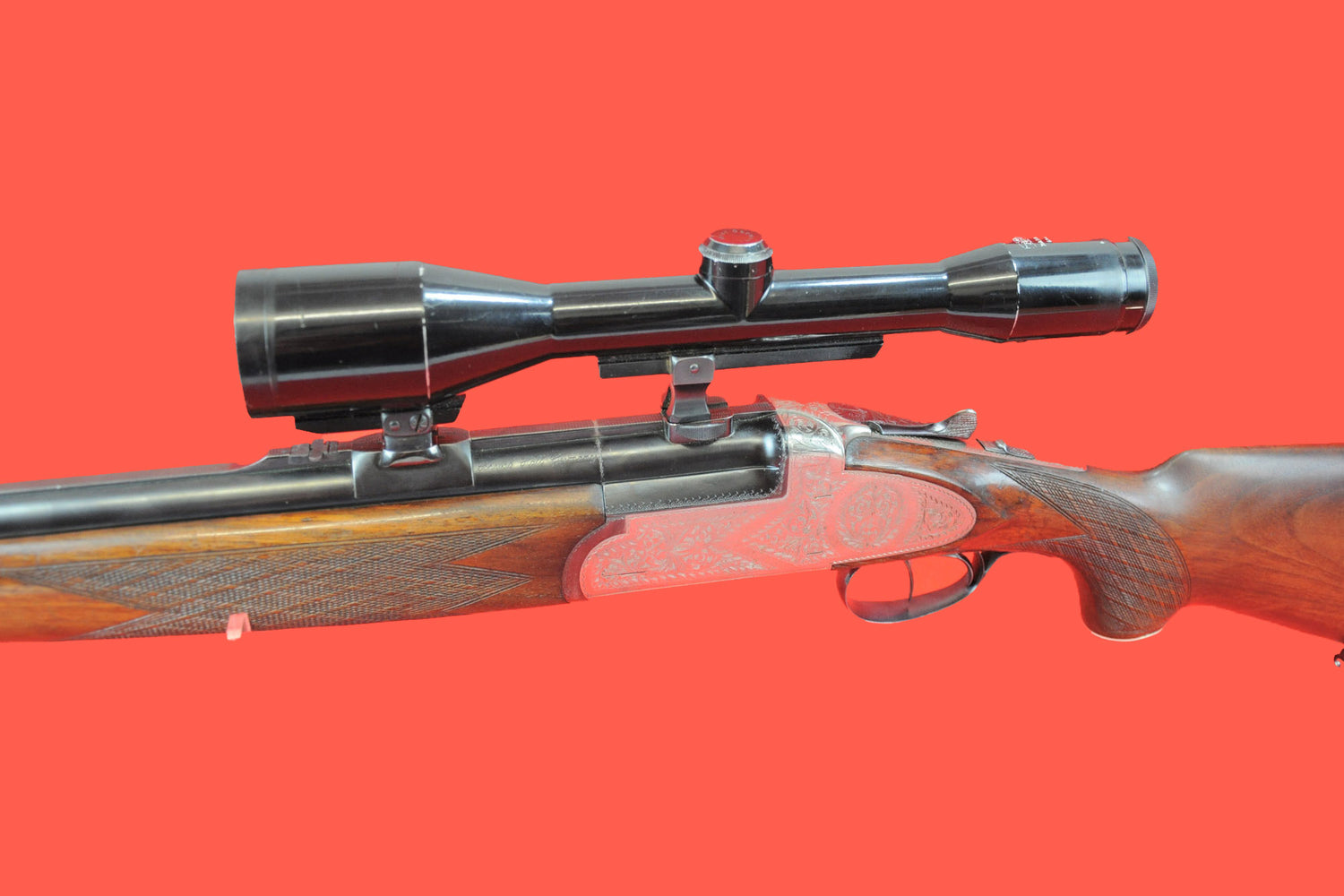 Bockbüchsflinte Zoli BBF 7x57 R 12/70 gebraucht - Seitenansicht Optik