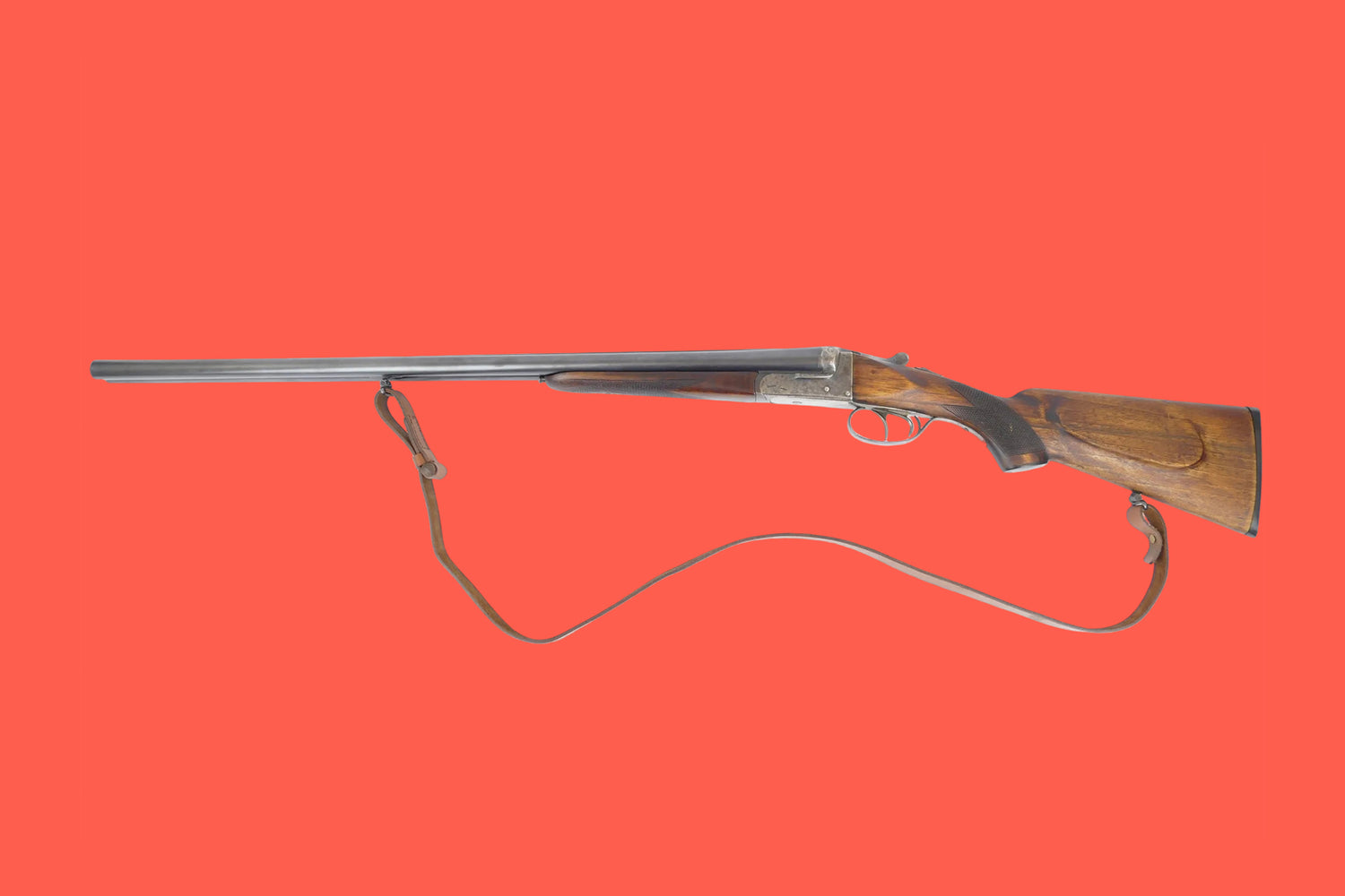 Doppelflinte AYA 16/70 gebraucht - Seitenansicht links