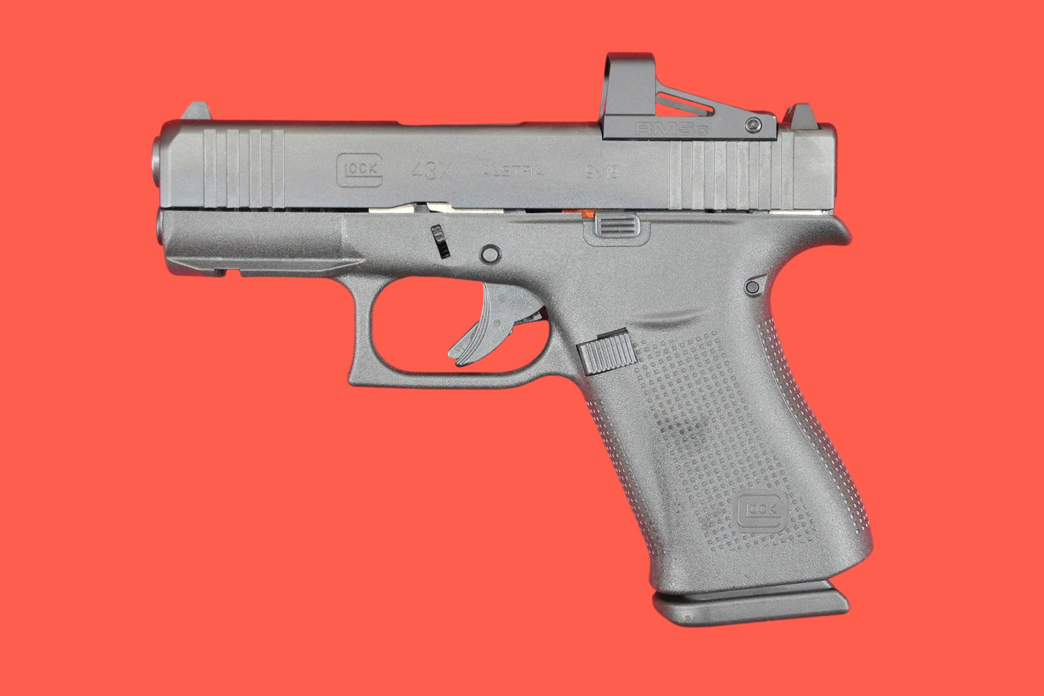 Glock 43X R Fs Mos Inkl Rmsc Shield Red Dot 9Mm Luger Pistole Sportpistole Kaliber 9mm – Seitenansicht links