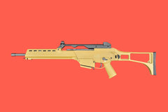 Halbautomatische Büchse Heckler & Koch HK243 S SAR sandfarben - Seitenansicht links