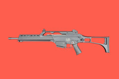 Halbautomatische Büchse Heckler & Koch HK243 S SAR schwarz - Seitenansicht links