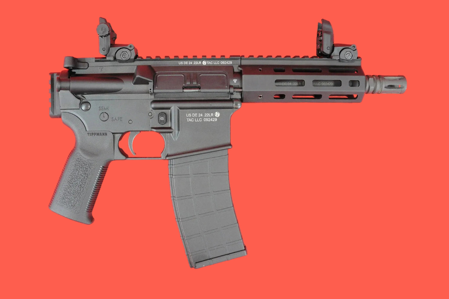 Halbautomatische Büchse Tippmann M4-22 Elite compact .22 lr - Seitenansicht rechts