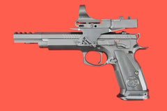 Halbautomatische Pistole CZ 75 TS CZECHMATE Open 9mm Luger - Seitenansicht links