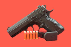 Halbautomatische Pistole CZ Shadow Carry 9mm Luger - Seitenansicht/Draufsicht