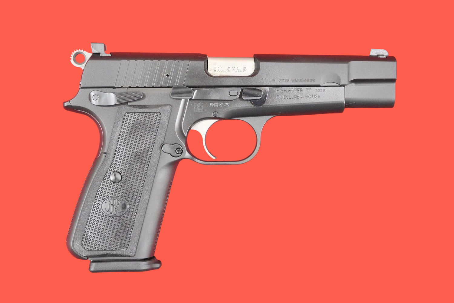 Halbautomatische Pistole FN High Power 9mm Luger schwarz *Neues Modell* - Seitenansicht rechts