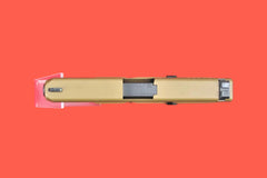 Halbautomatische Pistole Glock 19x 9mm Luger - Seitenansicht/Draufsicht