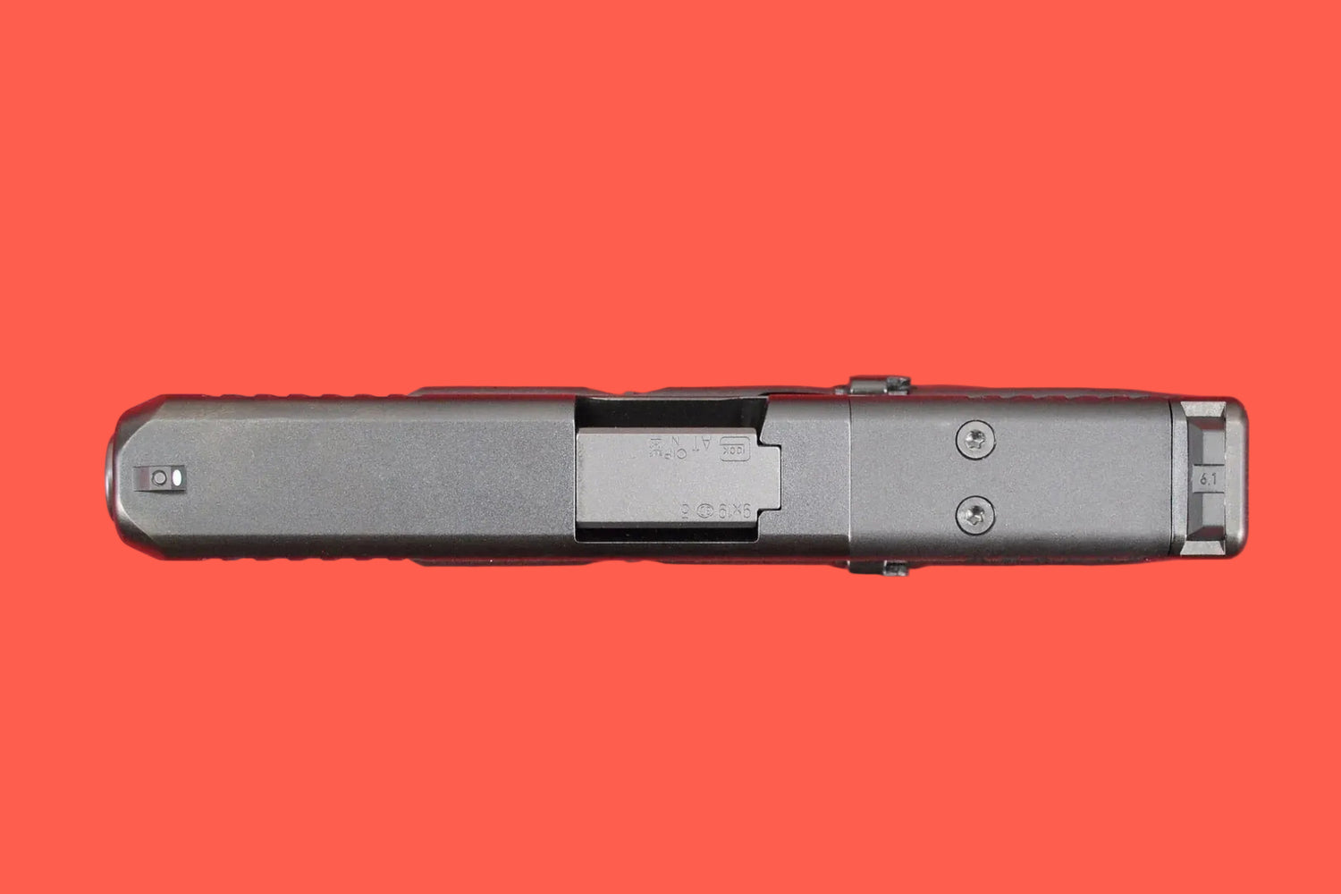 Halbautomatische Pistole Glock 45 MOS 9mm Luger - Seitenansicht/Draufsicht