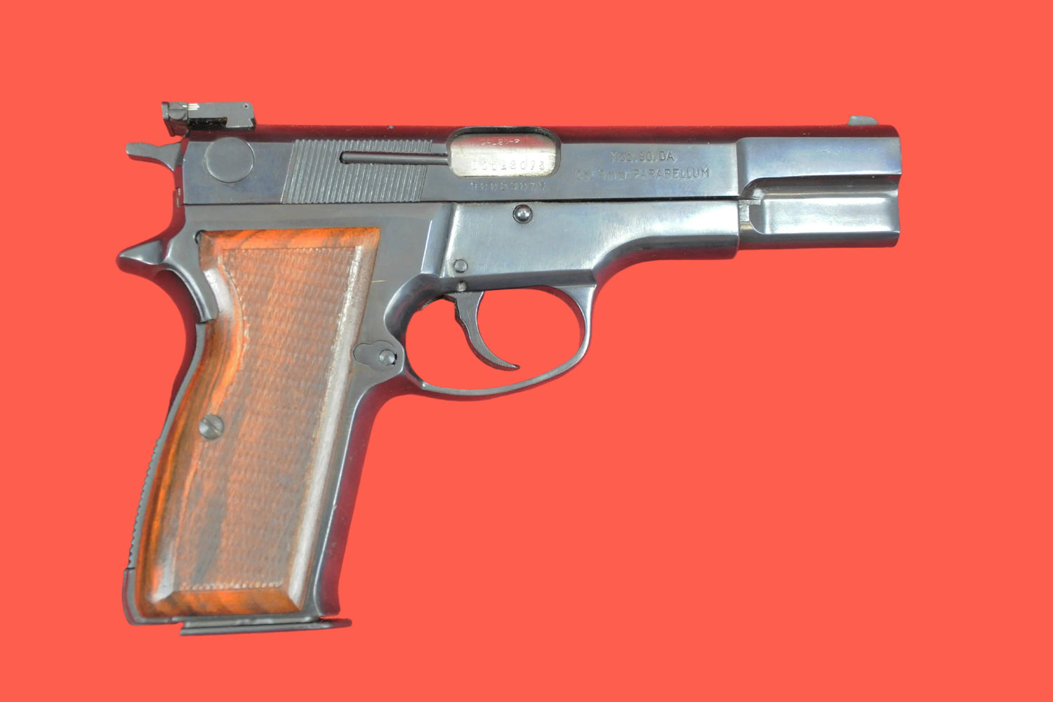 Halbautomatische Pistole Mauser Mod. 90 DA 9mm Luger gebraucht - Seitenansicht rechts