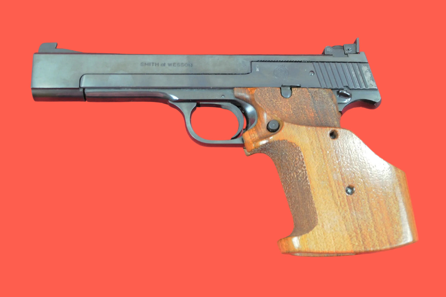 Halbautomatische Pistole Smith & Wesson Mod. 41 .22 LR gebraucht - Seitenansicht links
