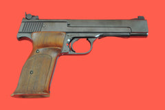 Halbautomatische Pistole Smith & Wesson Mod. 41 .22 LR gebraucht - Seitenansicht rechts