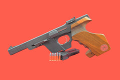 Halbautomatische Pistole Walther GSP .22 LR gebraucht - Seitenansicht