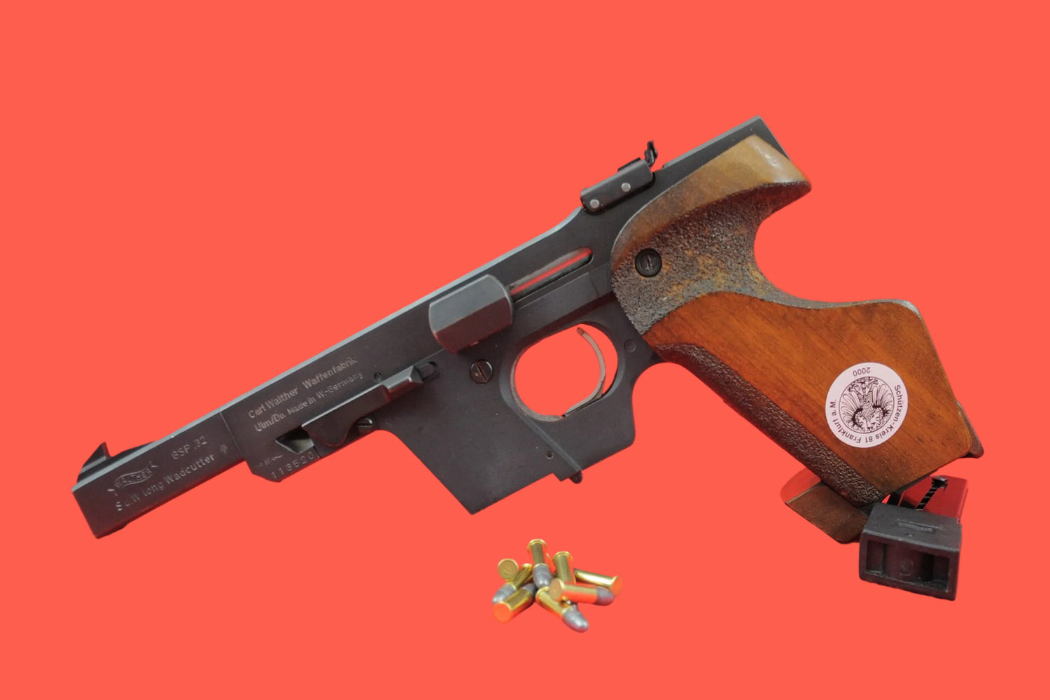 Halbautomatische Pistole Walther GSP .32 S&W gebraucht - Seitenansicht