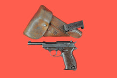 Halbautomatische Pistole Walther P38 9mm Luger gebraucht - Komplett Ansicht