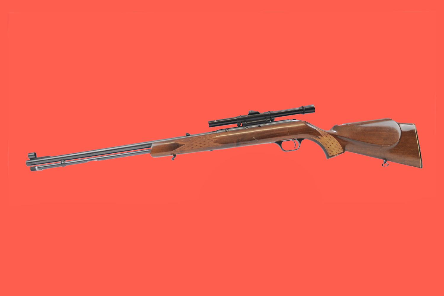 Halbautomatische Büchse Anschütz Kaliber .22lr Ansicht - Seite