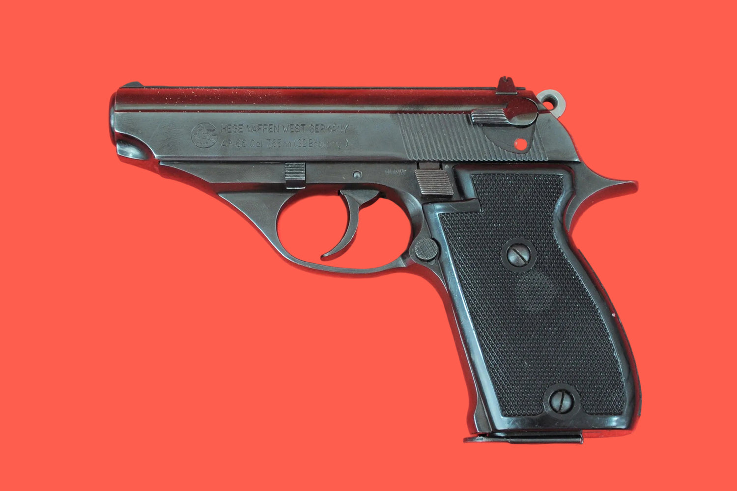 Halbautomatische Pistole Hege AP 66 7,65 mm gebraucht - Seitenansicht links