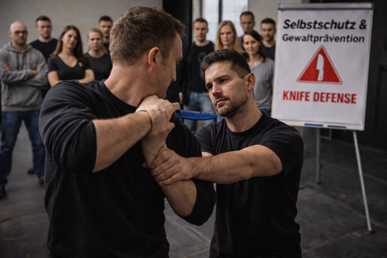 Dieses eintägige Seminar vermittelt ein realistisches, ungeschöntes Verständnis des Messers im Kontext von Selbstverteidigung und Bedrohungslagen