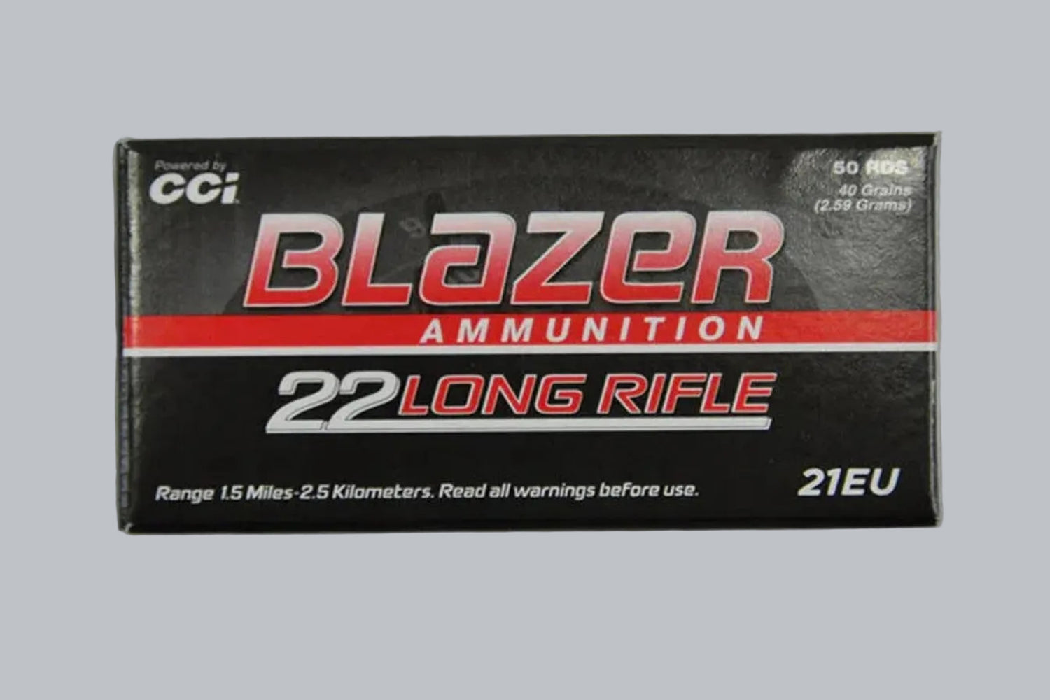 Munition CCI Blazer HV .22 lr 40gr *5000 Stück* Munition, 2,6g/40gr Geschossgewicht, 5000 Patronen Inhalt.
