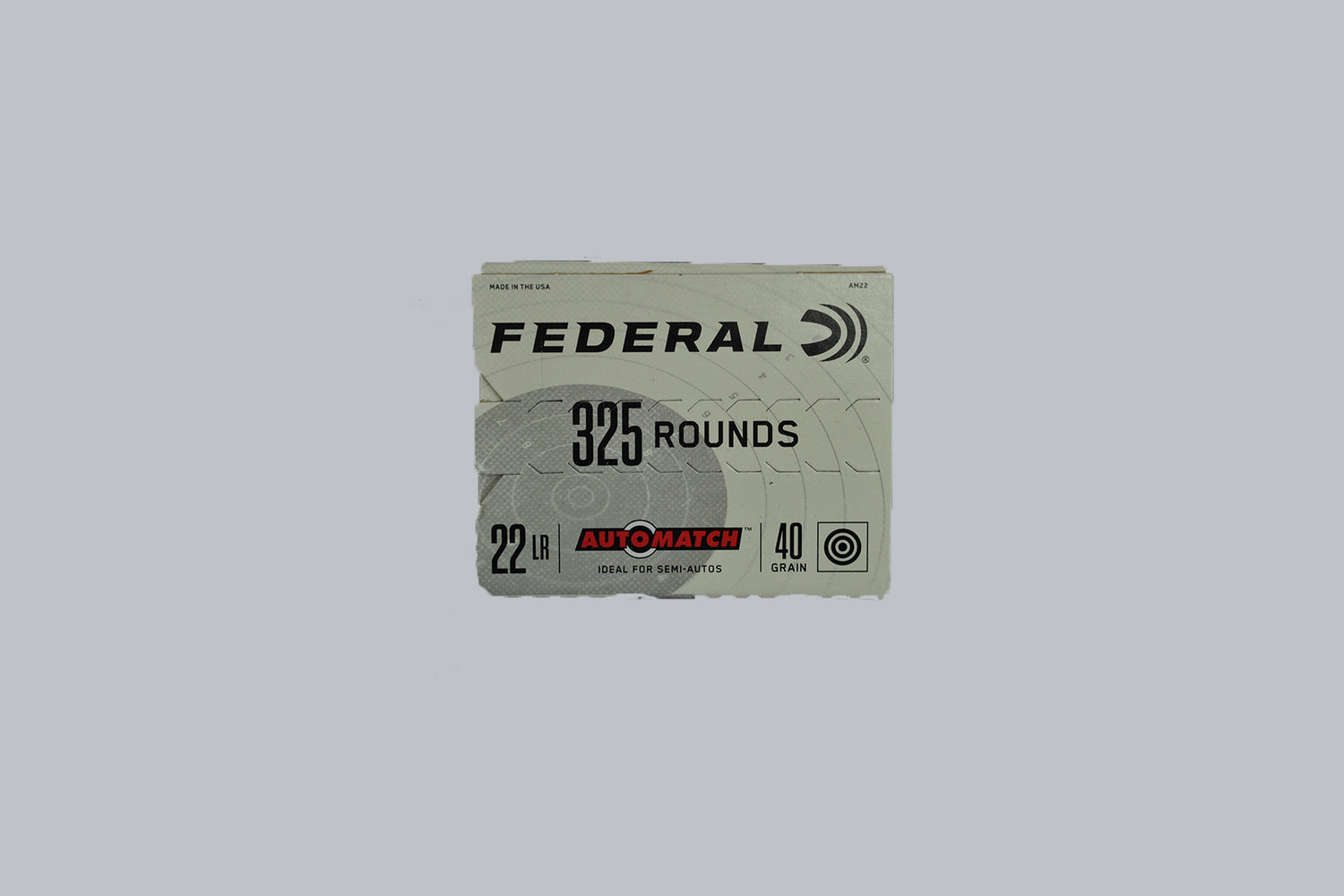 Munition Federal AM22 Automatch .22lr, 2,6g/40gr Geschossgewicht, 20 Patronen Inhalt.
