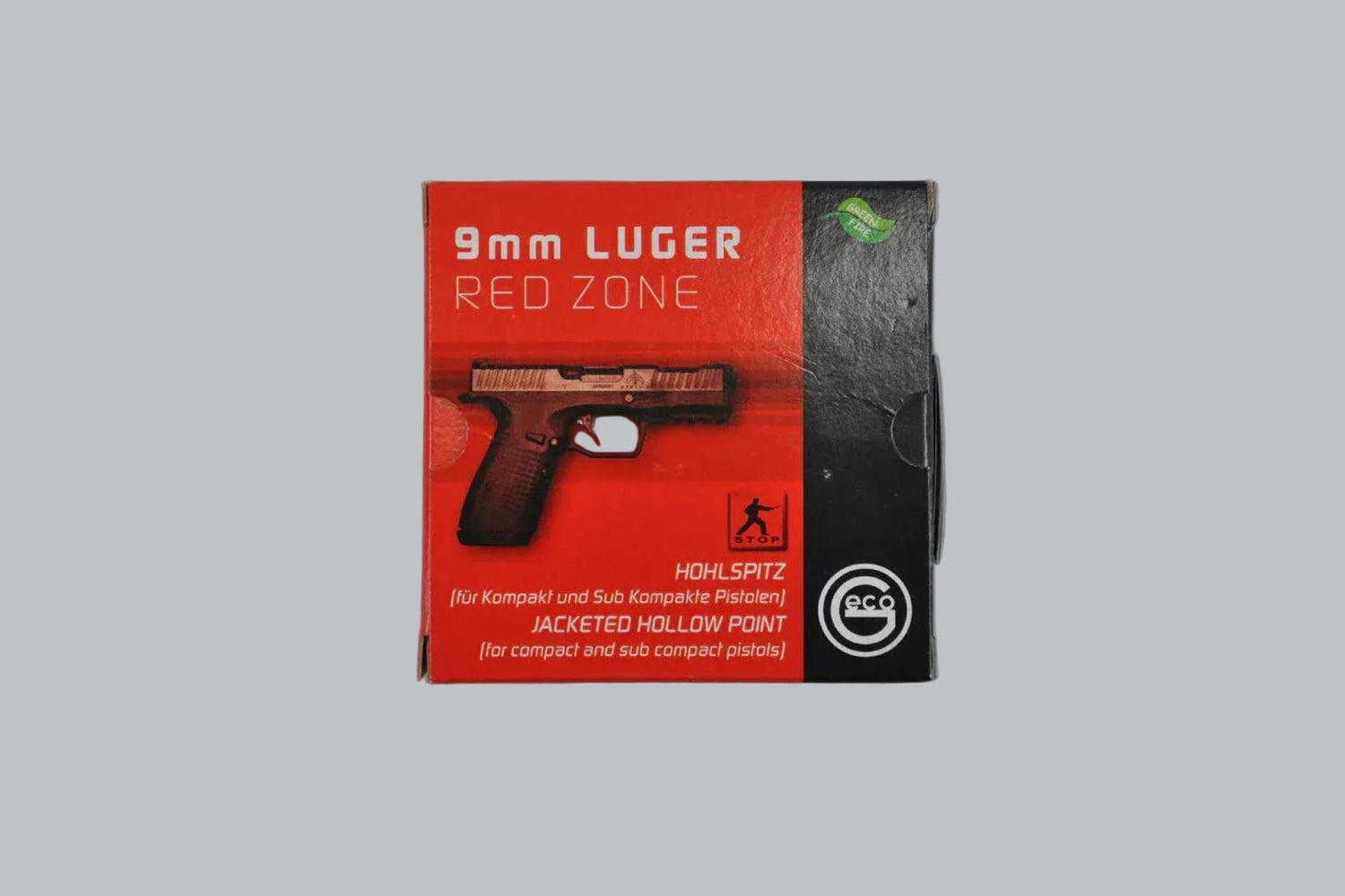 Munition Geco JHP SX 9mm Luger 124gr Munition, 8,0g/124gr Geschossgewicht, 20 Patronen Inhalt.