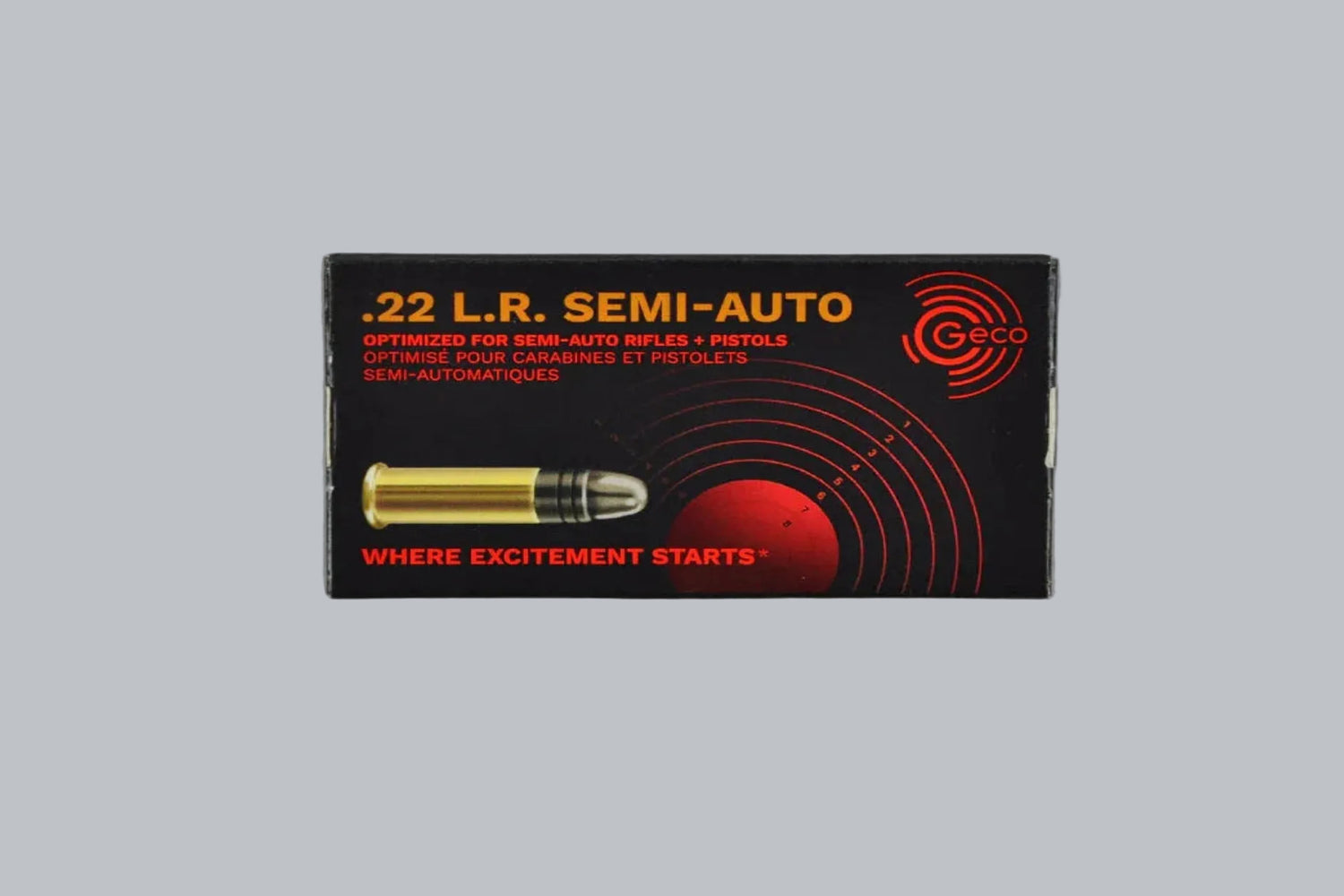 Munition Geco Semi Auto .22 lr *5000 Stück* Munition, 2,6g/40gr Geschossgewicht, 5000 Patronen Inhalt.