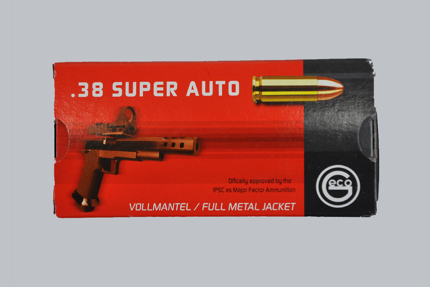 Munition Geco VMR .38 Super Auto 124gr Munition, 50 Patronen Inhalt.