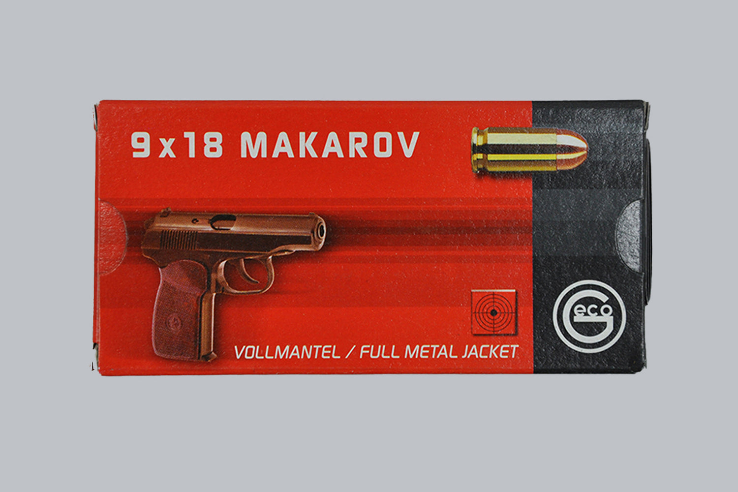 Munition Geco VMR 9mm Makarov 95gr Munition, 6,2g/95gr Geschossgewicht, 50 Patronen Inhalt.