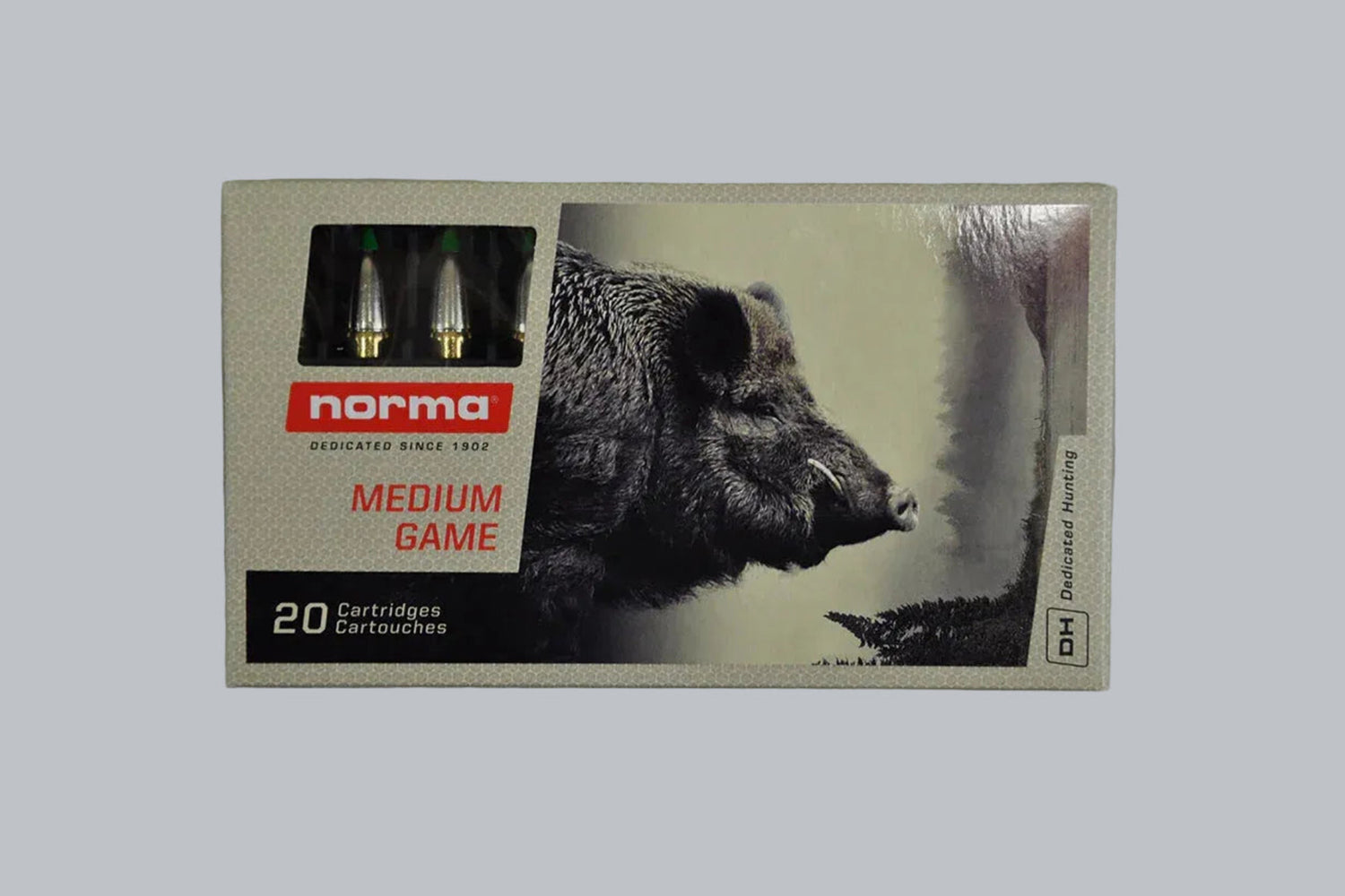 Munition Norma Ecostrike .308 Win. 165gr Munition, 10,7g/165gr Geschossgewicht, 20 Patronen Inhalt.