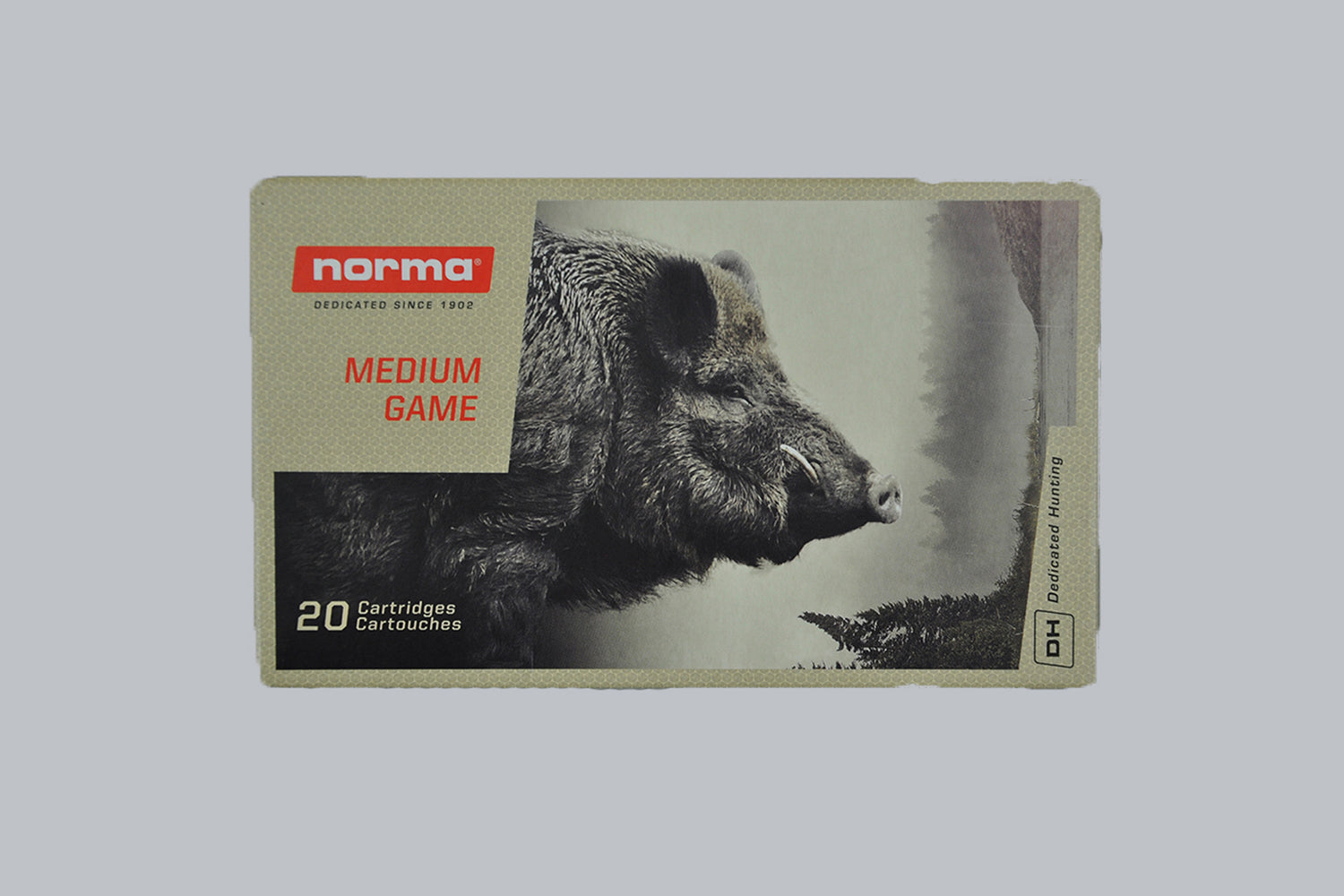 Munition Norma Vulkan 8x57 JRS 196gr Munition, 12,7g/196gr Geschossgewicht, 20 Patronen Inhalt.