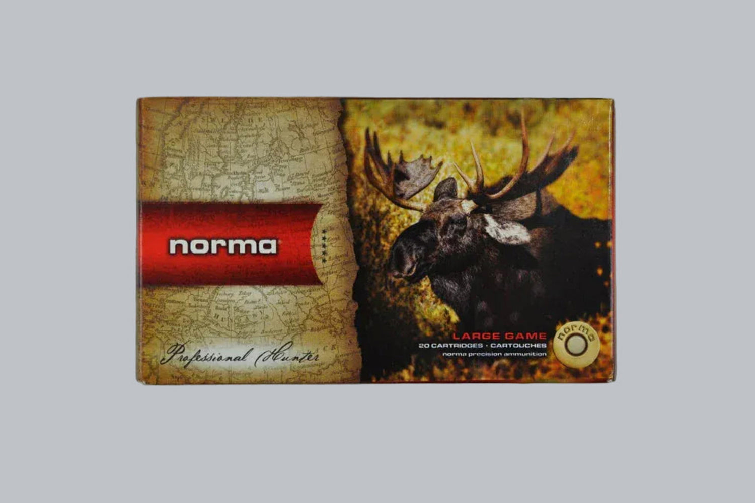 Munition Norma Vulkan 8x57 JS 196gr Munition, 12,7g/196gr Geschossgewicht, 20 Patronen Inhalt.