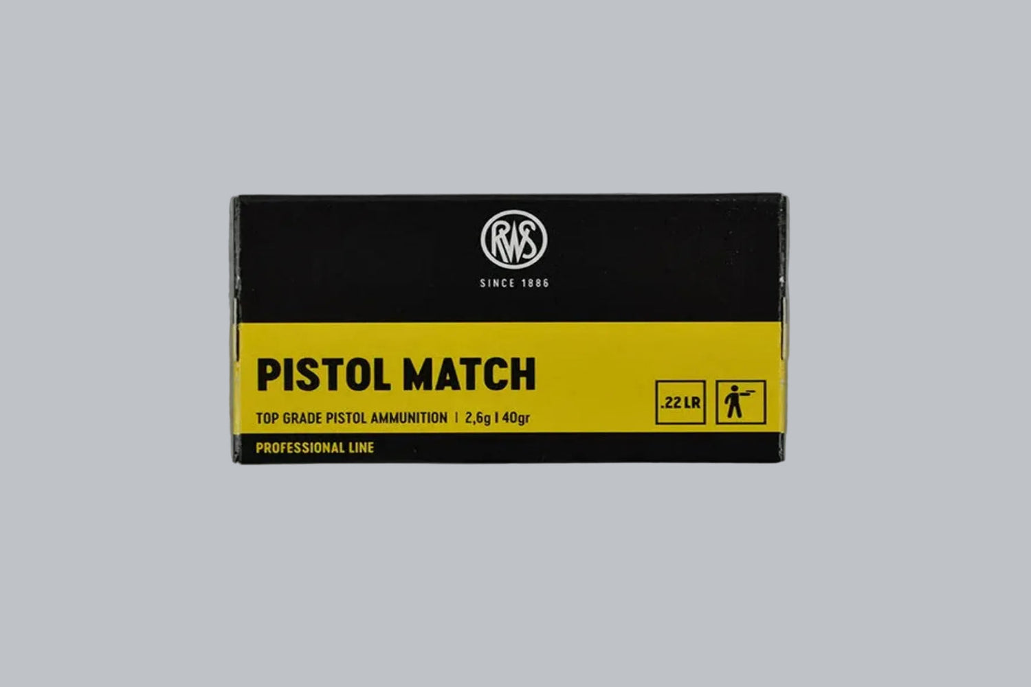 Munition RWS Pistol Match .22 lr *5000 Stück* Munition, 2,6g/40gr Geschossgewicht, 5000 Patronen Inhalt.