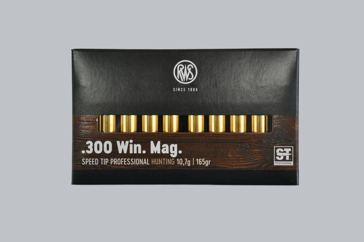 Munition RWS Speed Tip Professional .300 Win. Mag. 165gr Munition, 10,7g/165gr Geschossgewicht, 20 Patronen Inhalt.