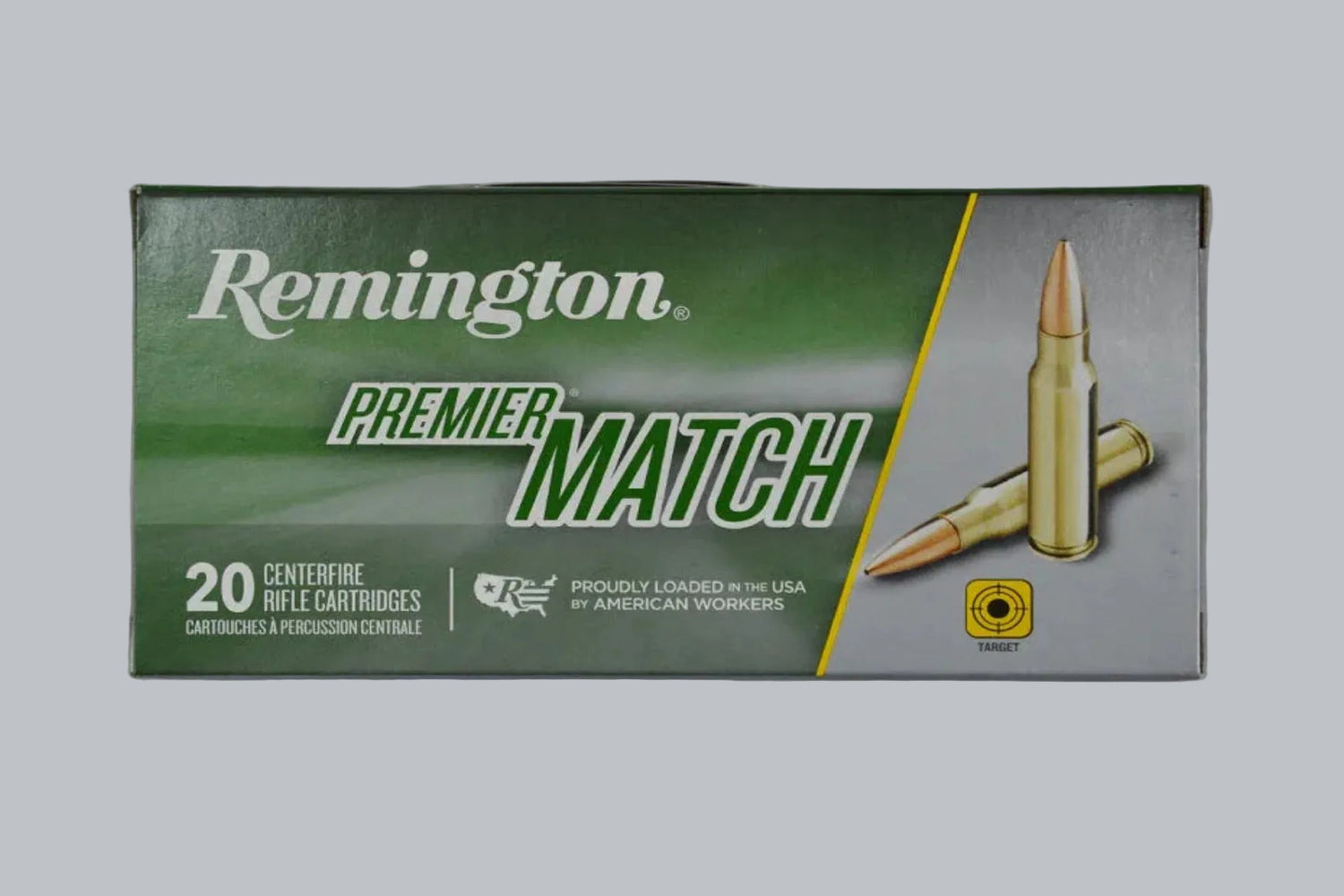 Munition Remington BTHP Matchking .308 Win. 168gr Munition, 10,9g/168gr Geschossgewicht, 20 Patronen Inhalt.