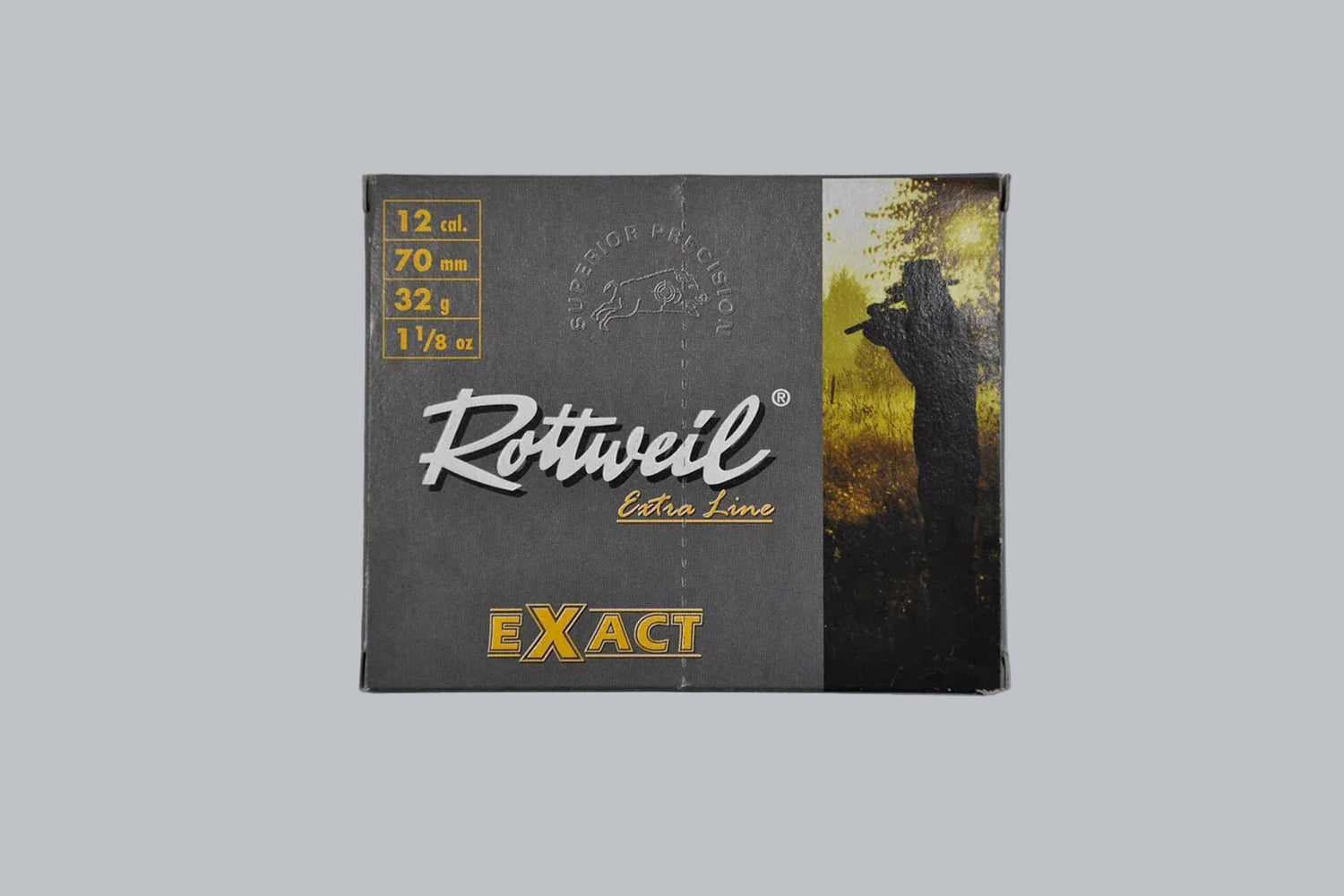 Munition Rottweil 12/70 Exact Munition,  Geschossgewicht, 10 Patronen Inhalt.