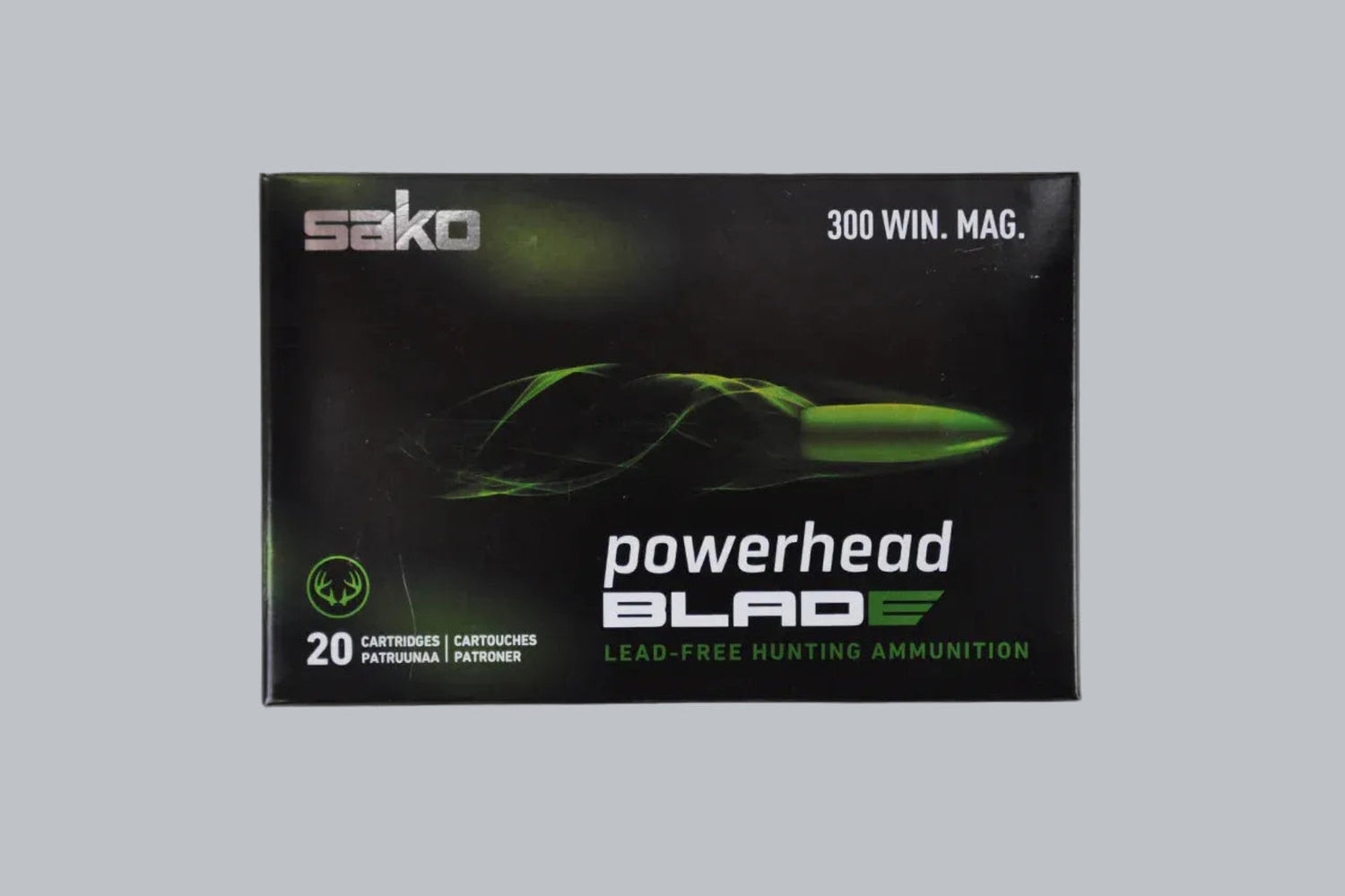 Munition Sako Powerhead Blade .300 Win. Mag. 175gr Munition, 11,3g/175gr Geschossgewicht, 20 Patronen Inhalt.