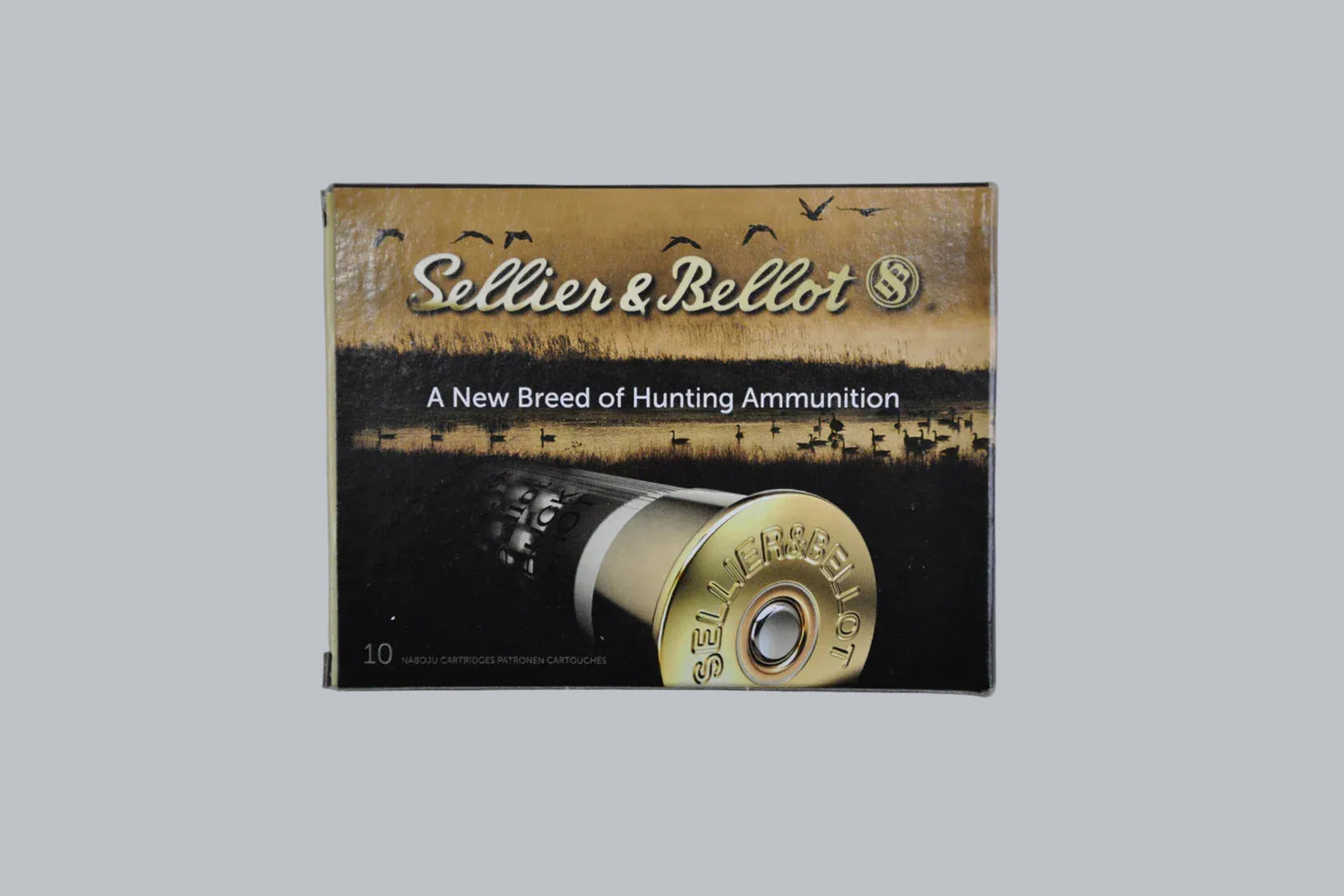 Munition Sellier & Bellot Buck Shot Magnum 12/76 7,6mm 53g Munition, 3,4g/53gr Geschossgewicht, 10 Patronen Inhalt.
