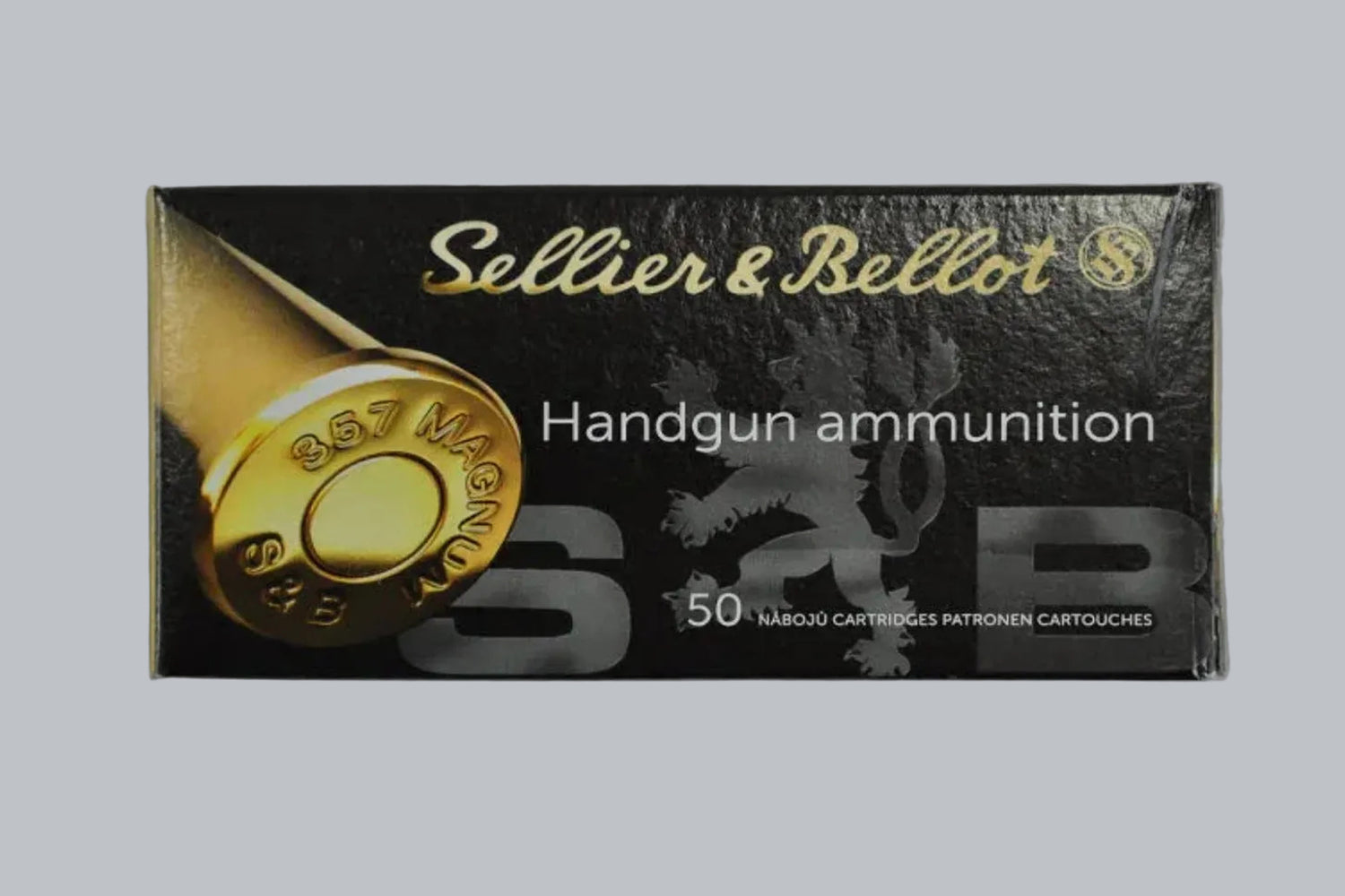 Munition Sellier & Bellot FMJ .357 Magnum 158gr *1000 Stück* Munition, 10,2g/158gr Geschossgewicht, 1000 Patronen Inhalt.