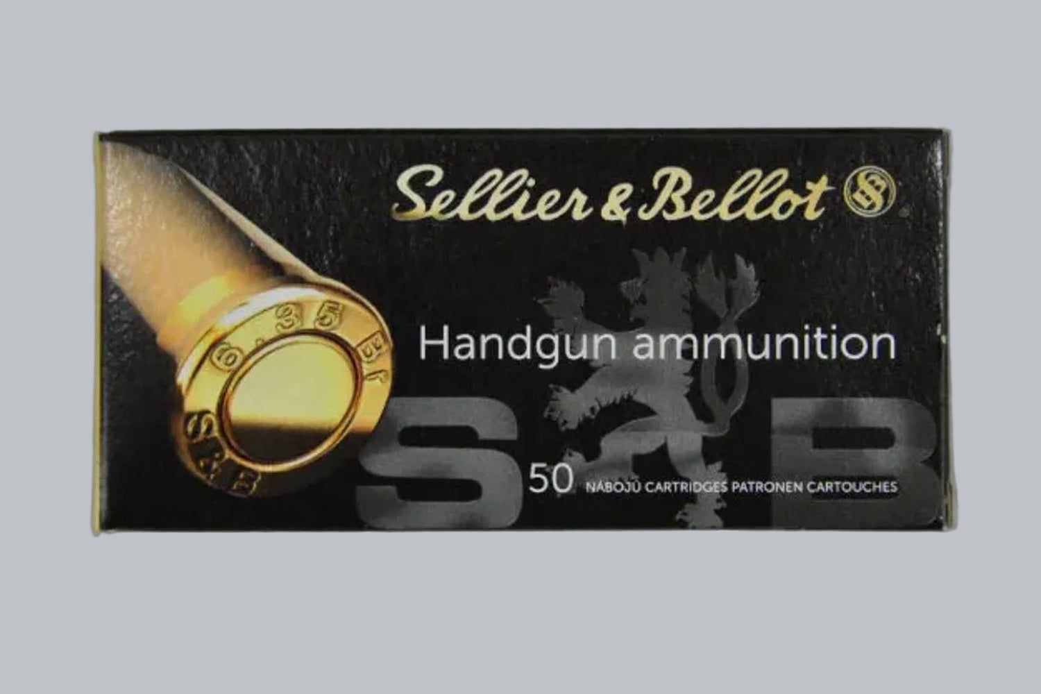 Munition Sellier & Bellot FMJ 6,35 Browning 50gr Munition, 3,2g/50gr Geschossgewicht, 50 Patronen Inhalt.