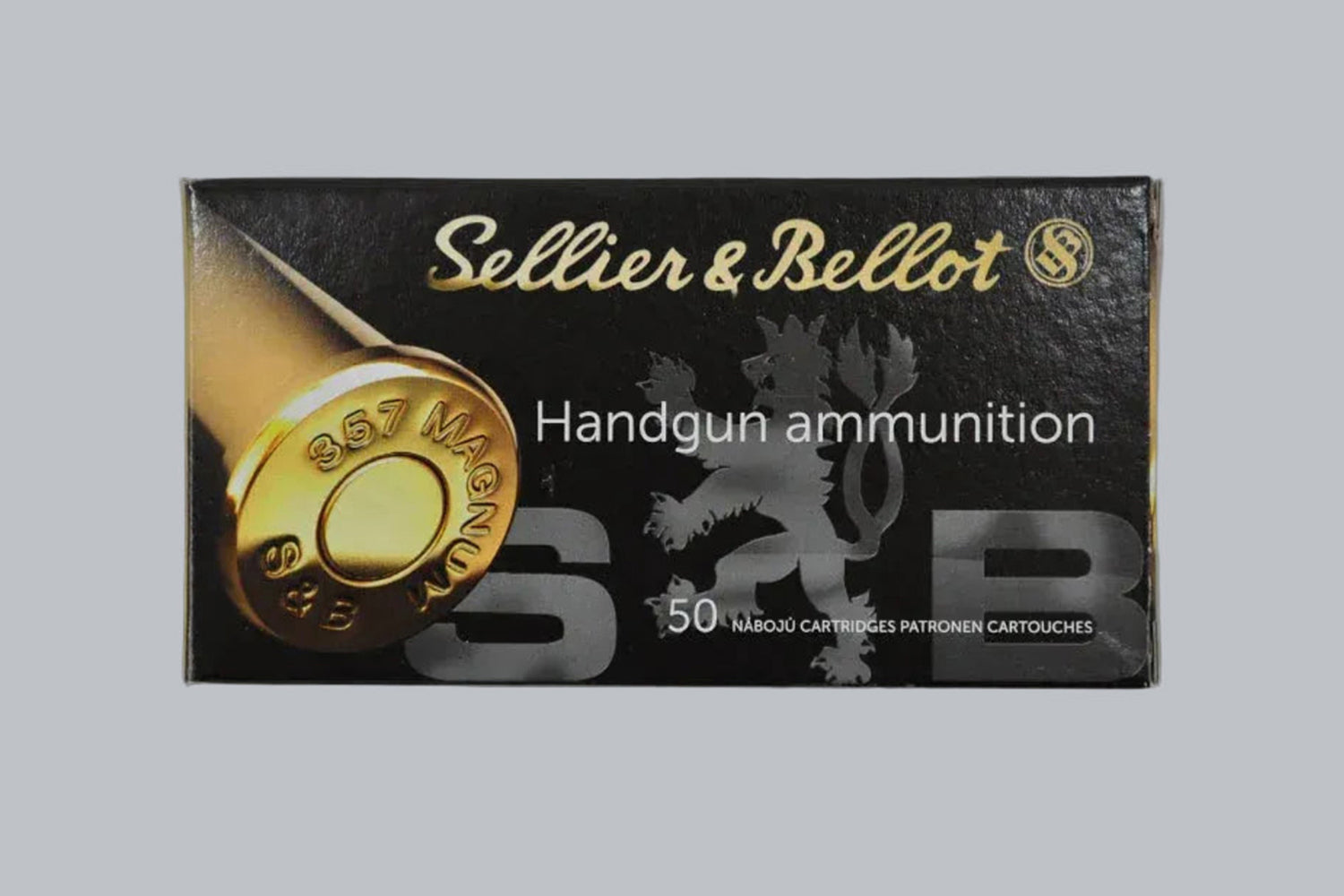 Munition Sellier & Bellot SP .357 Magnum 158gr Munition, 10,2g/158gr Geschossgewicht, 50 Patronen Inhalt.
