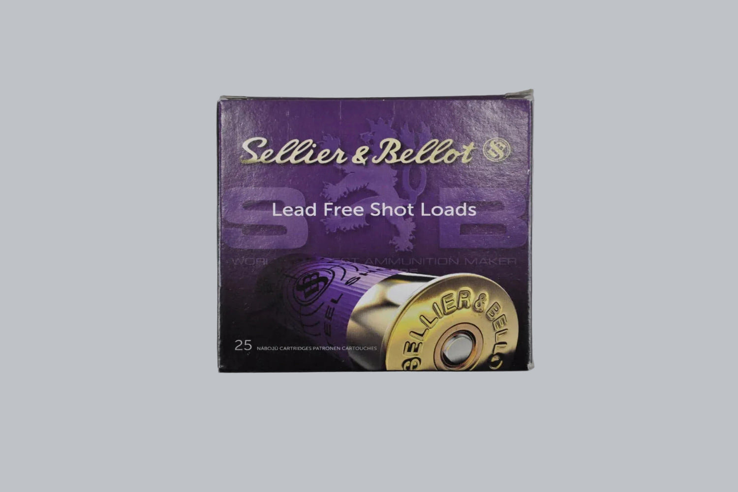 Munition Sellier & Bellot Steel 12/70 3,0mm/3,3mm/3,6mm 32g bleifrei Munition, 2,1g/32gr Geschossgewicht, 25 Patronen Inhalt.