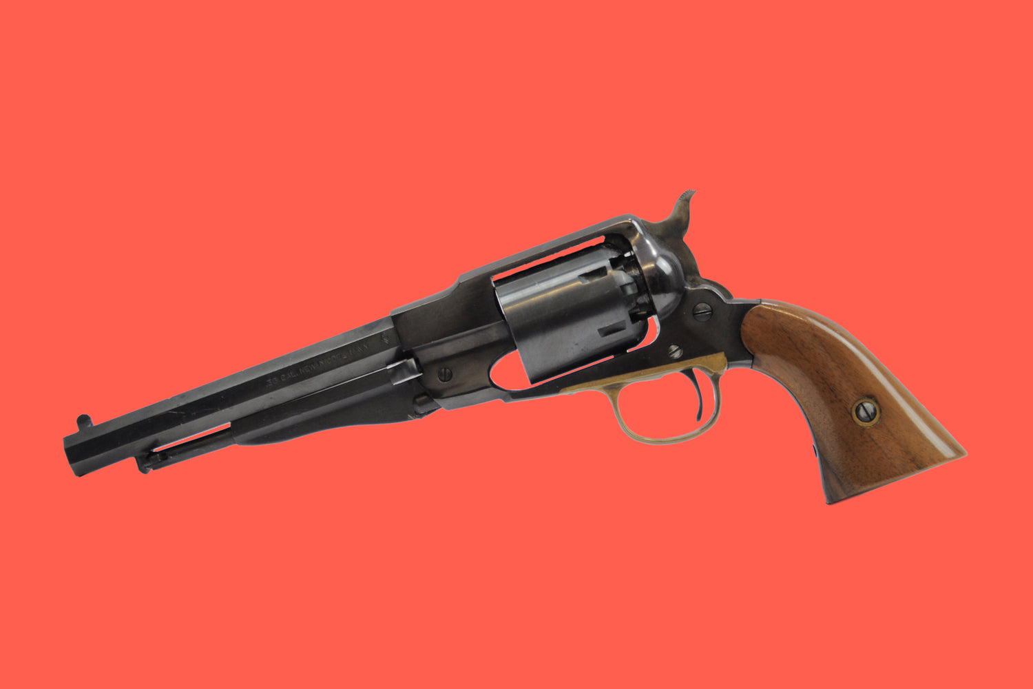Perkussionsrevolver Euroarms Remington .36 Blackpowder Ansicht Seite
