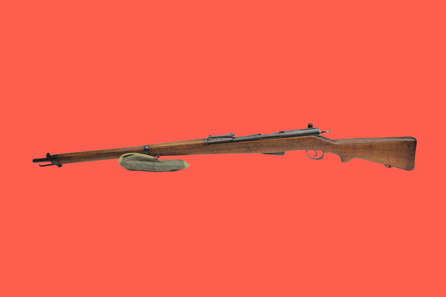 Repetierbüchse Schmidt Rubin 1911 7,5x55  Ansicht -  Seite