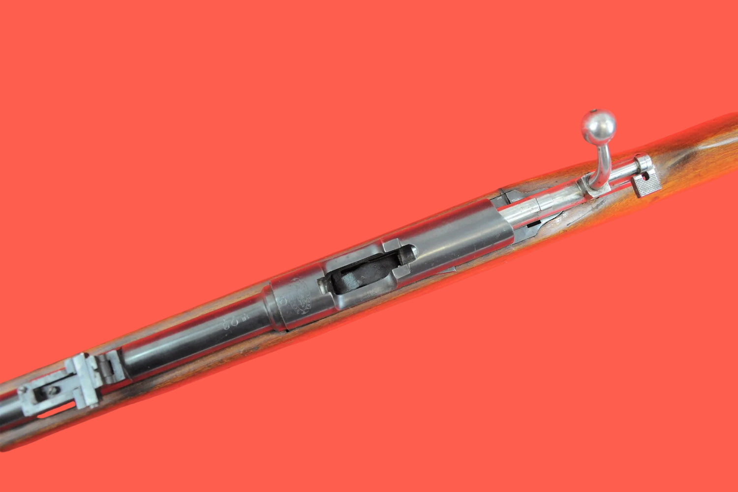 Repetierbüchse Bergmann 9mm  gebraucht - Verschluss