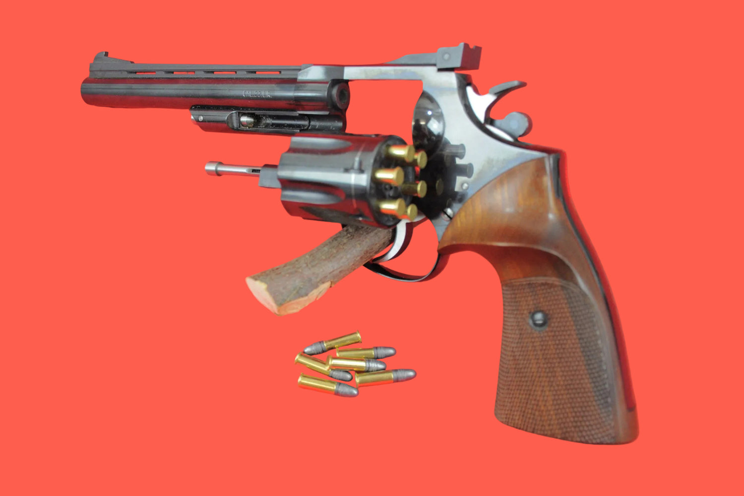 Revolver Korth .22 LR gebraucht - Seitenansicht/Draufsicht