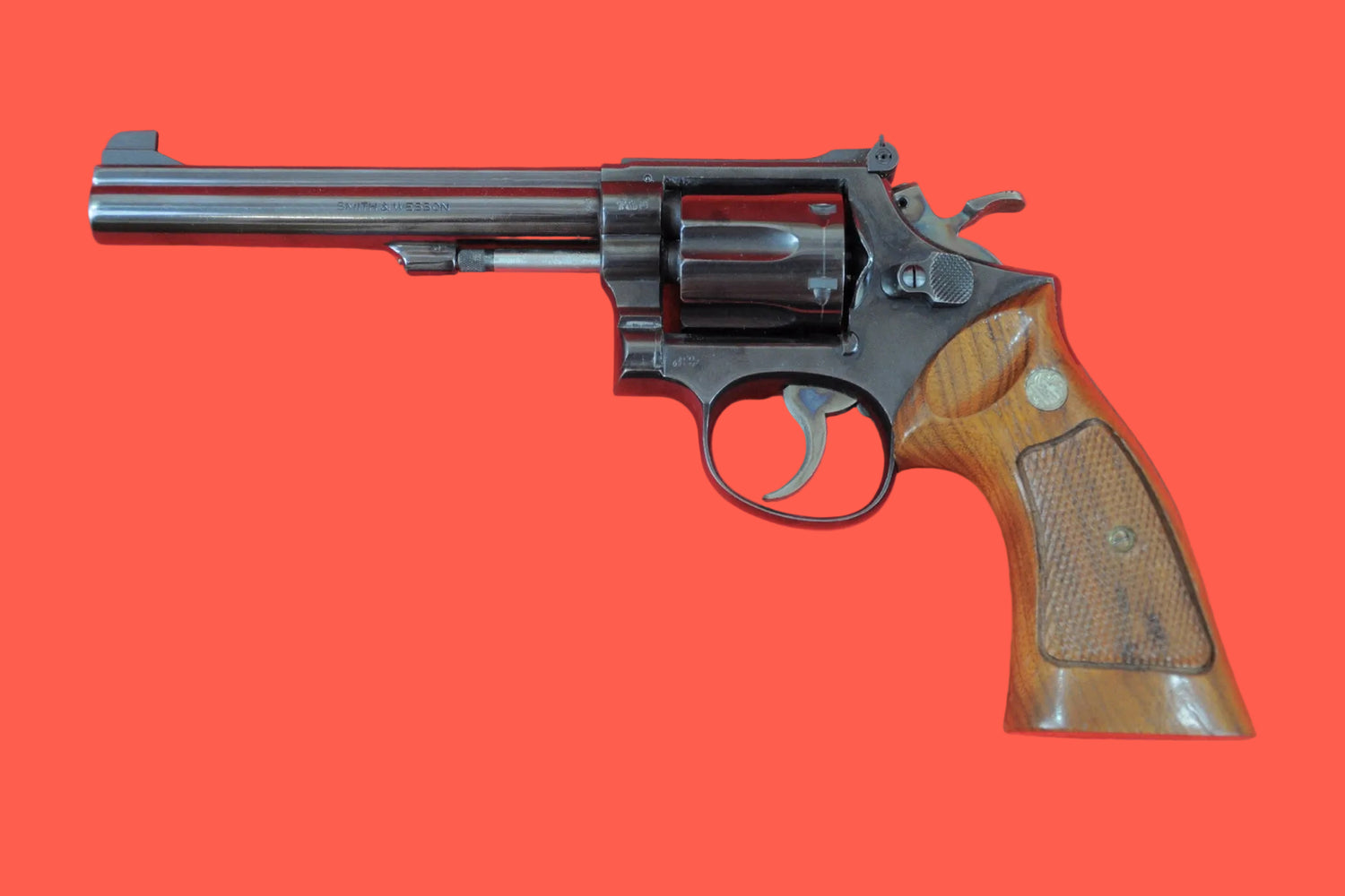 Revolver Smith & Wesson Mod. 14-2 .38 Special gebraucht - Seitenansicht links
