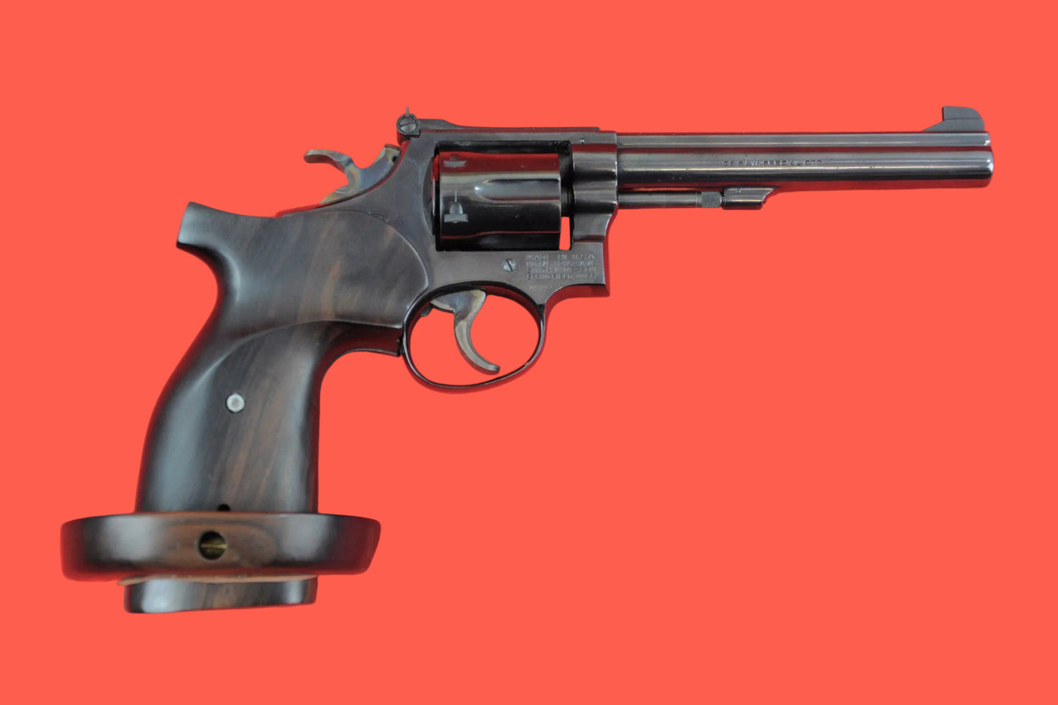 Revolver Smith & Wesson Mod. 14 .38 Special gebraucht - Seitenansicht rechts