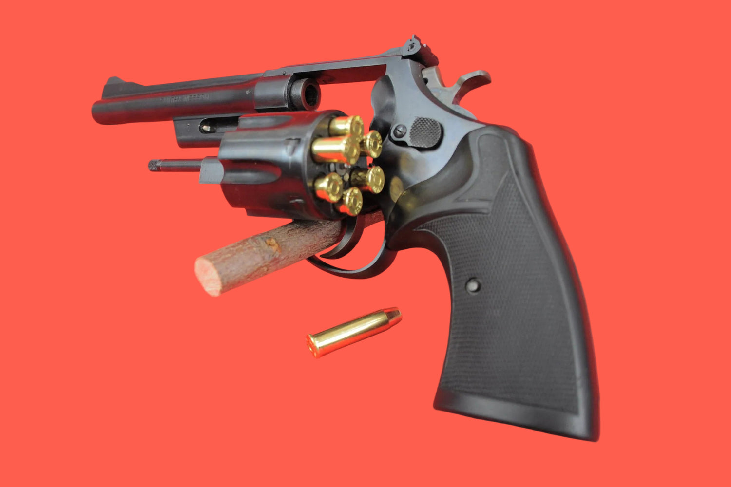 Revolver Smith & Wesson Mod. 28-2 .357 Mag. gebraucht - Seitenansicht/Draufsicht