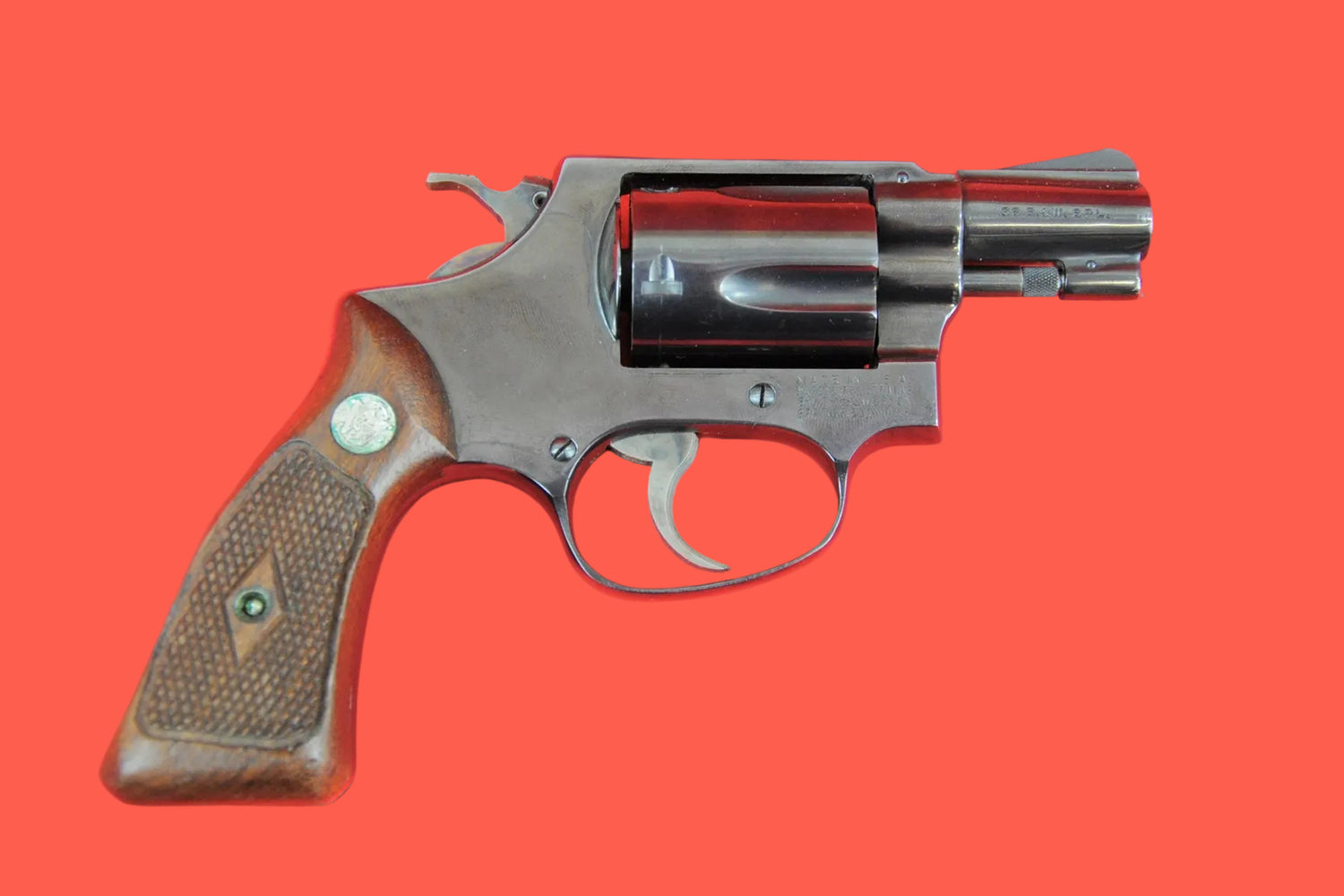Revolver Smith & Wesson Mod. 36 .38 Special gebraucht - Seitenansicht rechts