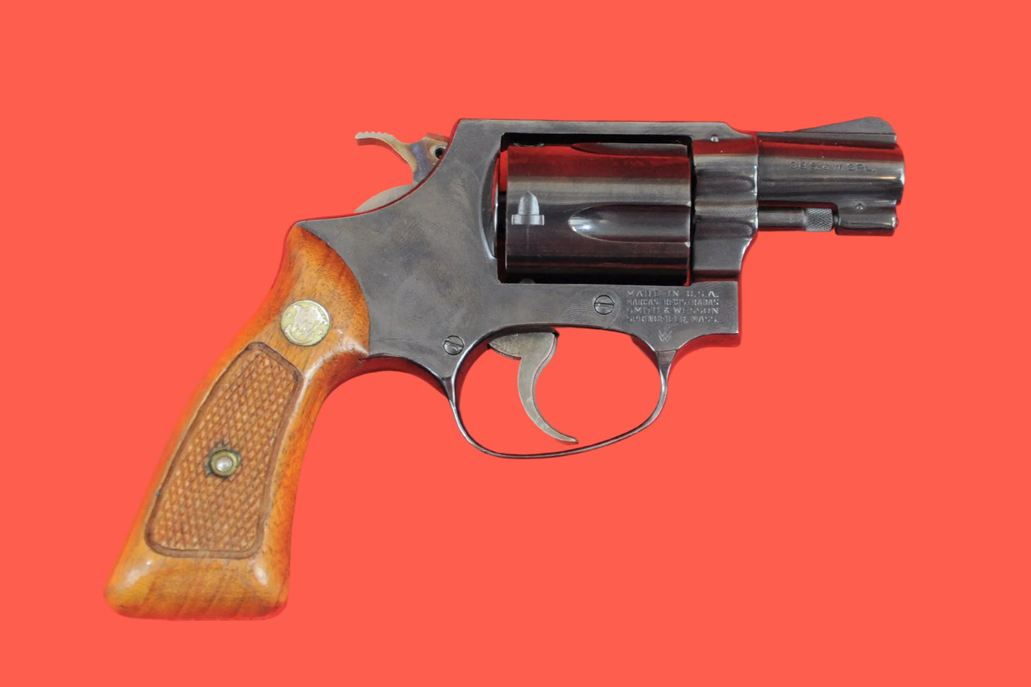 Revolver Smith & Wesson Mod. 36 .38 Special gebraucht - Seitenansicht rechts