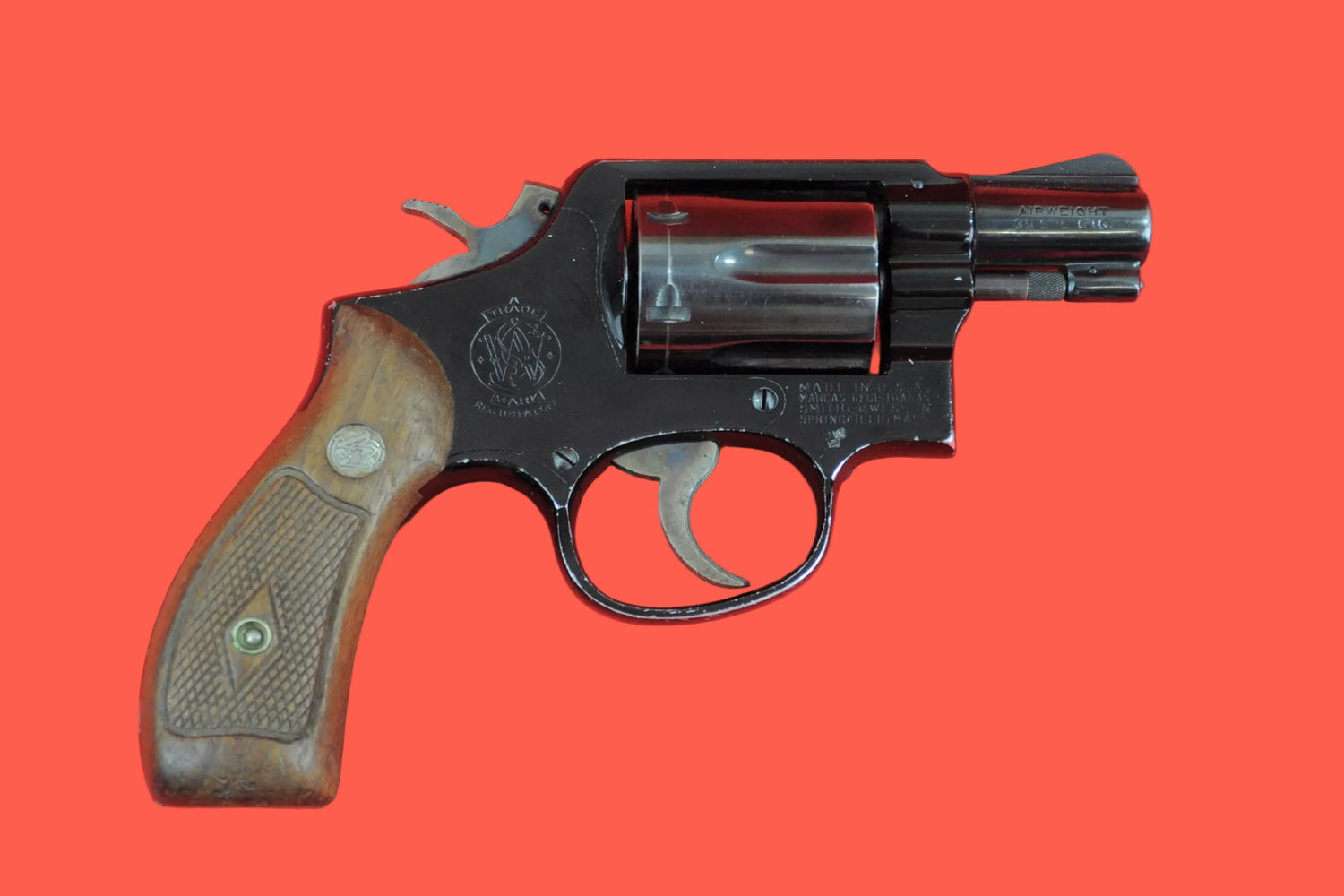Revolver Smith & Wesson Mod. Airweight .38 Special gebraucht - Seitenansicht rechts